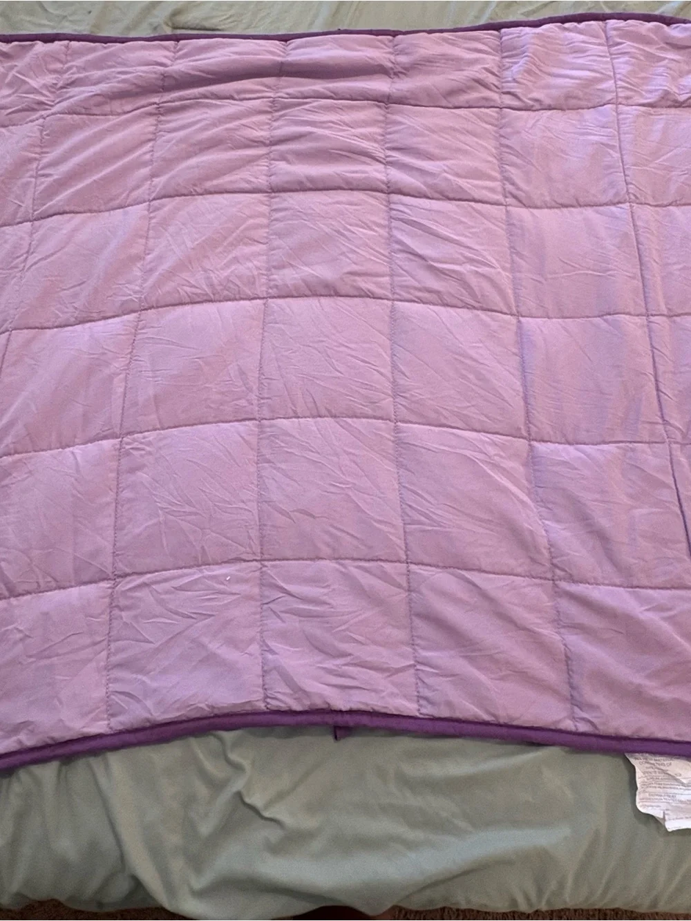 Purple Microfiber Weighted Blanket